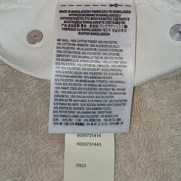 Vans Girls Medium Ground Work Shortall Marshmallow White Overalls VN000G8WFS8 - Picture 5 of 12